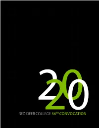 Convocation 2020 Program, You Can Sincerely Hope You Can Share and Celebrate This Achievement Goal