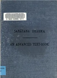 Sanatana Dharma: an Advanced Text Book of Hindu Religion and Ethics