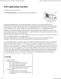 Self-Replicating Machine - Wikipedia, the Free Encyclopedia