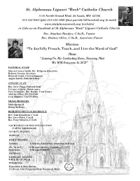St. Alphonsus Liguori “Rock" Catholic Church