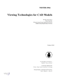 Viewing Technologies for CAD Models