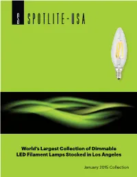 World's Largest Collection of Dimmable LED Filament Lamps