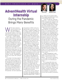 Adventhealth Virtual Internship