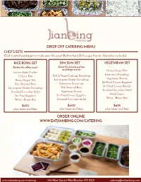DROP OFF CATERING MENU Order Online At