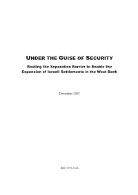 Report by B'tselem and Bimkom