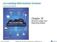 General Ledger and Reporting System Process