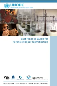 Best Practice Guide for Forensic Timber Identification