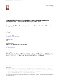 Combining Substrate Specificity Analysis with Support Vector Classifiers Reveals Feruloyl Esterase As a Phylogenetically Informative Protein Group