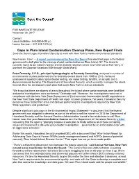 Gaps in Plum Island Contamination Cleanup Plans, New Report Finds Save the Sound Urges Homeland Security to Work with New York to Meet Environmental Standards
