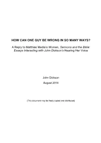 How Can One Guy Be Wrong in So Many Ways?