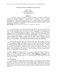 Notes on Fraxinus Profunda (Oleaceae)