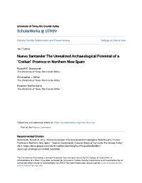 Nuevo Santander the Unrealized Archaeological Potential of a Â