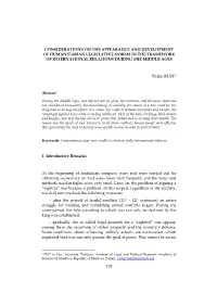 103 Considerations on the Appearance And