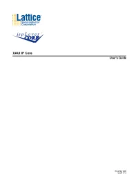 Ipug68 01.3 Lattice Semiconductor XAUI IP Core User’S Guide
