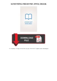 Something Fresh PDF Book
