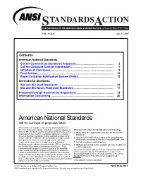 Standards Action - July 13, 2007 - Page 2 of 25 Pages