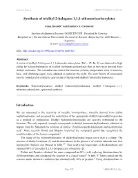 Synthesis of Trialkyl 2-Halogeno-1,1,1-Ethanetricarboxylates
