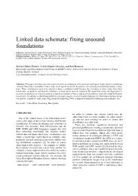 Linked Data Schemata: Fixing Unsound Foundations