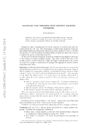 Mountain Pass Theorem with Infinite Symmetry