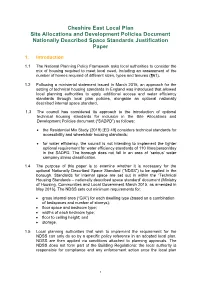 Nationally Described Space Standards Justification Paper