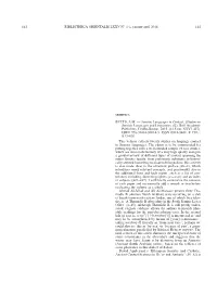 Semitic Languages in Contact. (Studies in Semitic Languages and Linguistics, 82)
