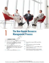 1 the New Human Resource Management Process