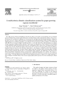 A Multicriteria Climatic Classification System for Grape-Growing Regions