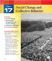 Chapter 17: Social Change and Collective Behavior