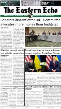 Senators Dissent After B&F Committee Allocates More Money Than Budgeted