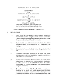 WPA Constitution