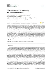 Global Trends in Child Obesity: Are Figures Converging?