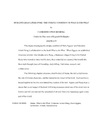 Humanitarian Literature: the Unique Condition of What Is the What