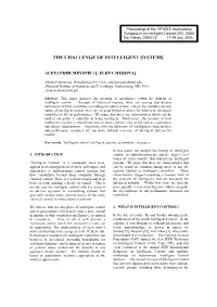 The Challenge of Intelligent Systems