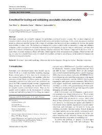 A Method for Testing and Validating Executable Statechart Models