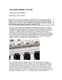 The Case Against the Fed