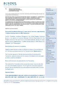 Accelerated Bookbuild Offering of OMV Petrom S.A