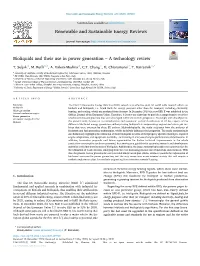 Bioliquids and Their Use in Power Generation Â&#X80