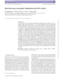 Black Hole Mass, Host Galaxy Classification and AGN Activity
