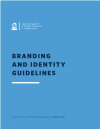 Branding and Identity Guidelines