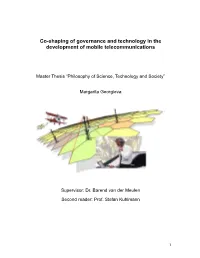 Co-Shaping of Governance and Technology in the Development of Mobile Telecommunications