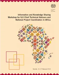 Information and Knowledge Sharing Workshop for ILO Chief Technical Advisers and National Project Cordinators in Africa