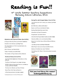 Reading List 4Th 2014.Pptx