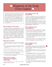 Ringworm of the Scalp (Tinea Capitis) N