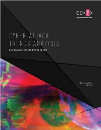 Cyber Attack Trends Analysis Report