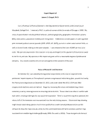 Expert Report of James G. Gimpel