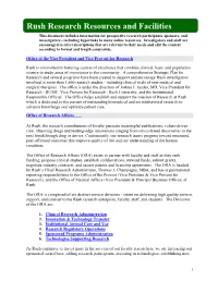 Rush Research Resources