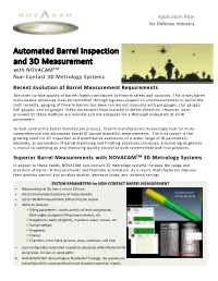 Automated Barrel Inspection and 3D Measurement