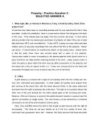 Property - Practice Question 3: SELECTED ANSWER A