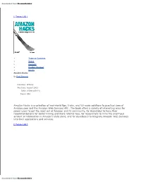 [ Team Lib ] Amazon Hacks Is a Collection of Real-World Tips, Tricks
