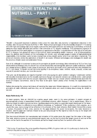 Airborne Stealth in a Nutshell – Part I